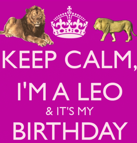 Keep Calm Leo Season It's My Birthday GIF