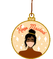 Keep Masked Ornament Sticker GIF