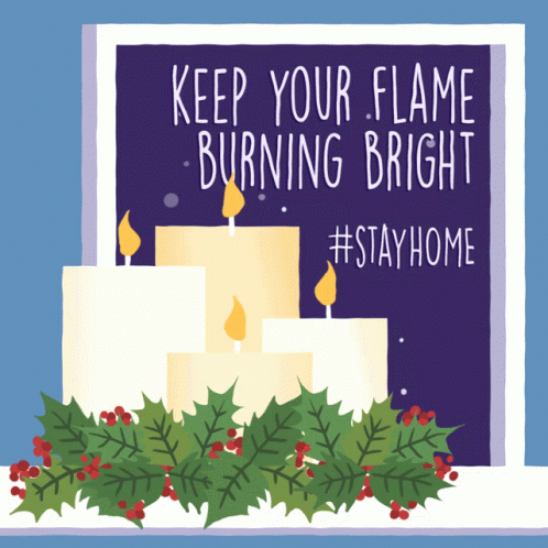 Keep Your Flame Burning Bright Christmas Card GIF