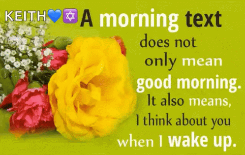 Keith Morning Text Not Just Good Morning