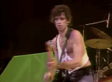 Keith Richards Hyped Up Show Rolling Stones GIF