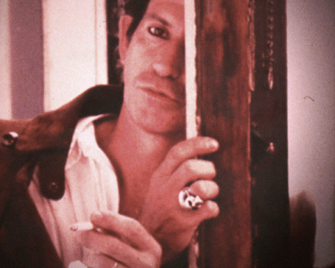 Keith Richards Peeking Pose Rolling Stones GIF