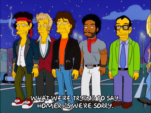 Keith Richards Rolling Stones Characters The Simpsons GIF