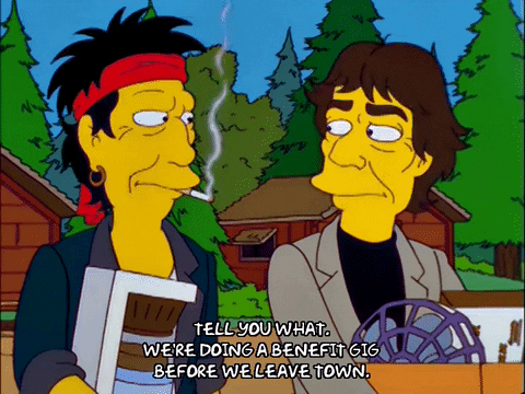 Keith Richards Rolling Stones Parody The Simpsons GIF