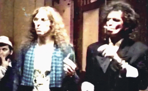 Keith Richards Smoking Concert Scene GIF