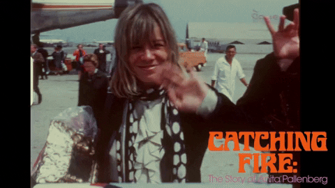 Keith Richards Waving Catching Fire Show GIF