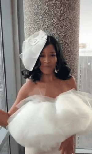 Keke Palmer Fanning While Laughing GIF