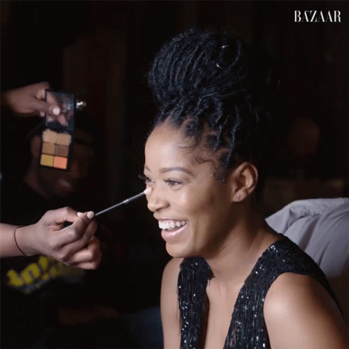 Keke Palmer Getting Makeup Done GIF