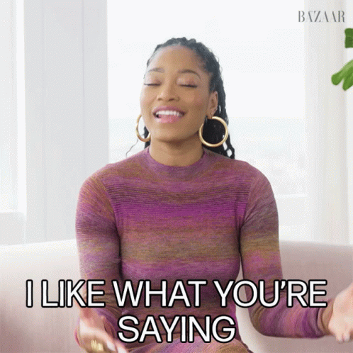 Keke Palmer I Like What You're Saying GIF