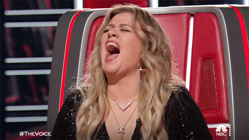Kelly Clarkson Laughing Hard GIF