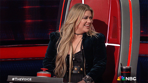 Kelly Clarkson The Voice Laughter GIF