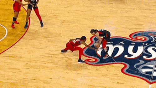 Kelsey Plum Dribbling And Shooting Basketball GIF