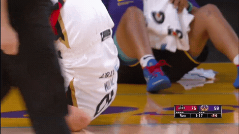 Kelsey Plum Getting Up GIF