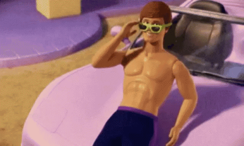 Ken Beach Ken Sunbathig GIF
