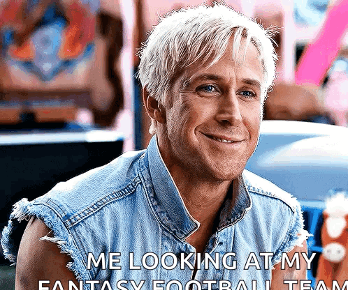 Ken Beach Me Looking At Fantasy Football Team GIF