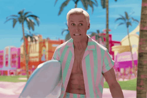 Ken Beach Surprised Look Right GIF