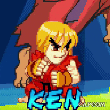 Ken Fighting Stance Street Fighter Video Game360 X 360 Gif GIF