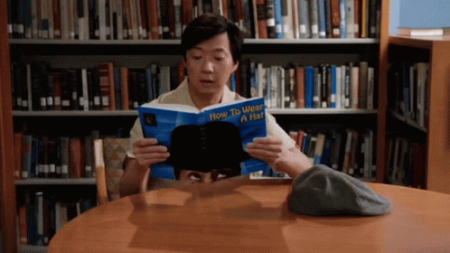 Ken Jeong Reading Smart Book GIF