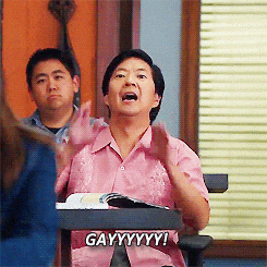 Ken Jeong Shouting Why Are You Gay GIF