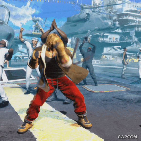 Ken Master Street Fighter Spin Kick GIF