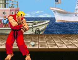 Ken Masters Hadouken Fireball Attack Streetfighter GIF