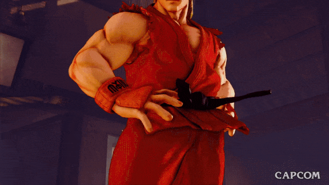 Ken Masters Streetfighter Challenging To Fight GIF