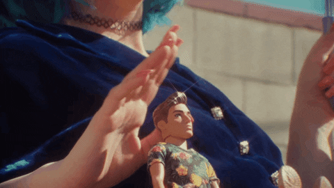 Ken Toy Being Caressed GIF