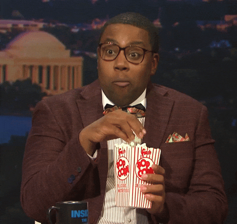 Kenan Thompson Eating Popcorn Meme GIF