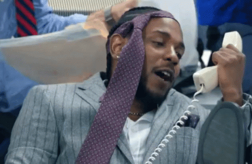 Kendrick Lamar Calling Someone In The Telephone GIF
