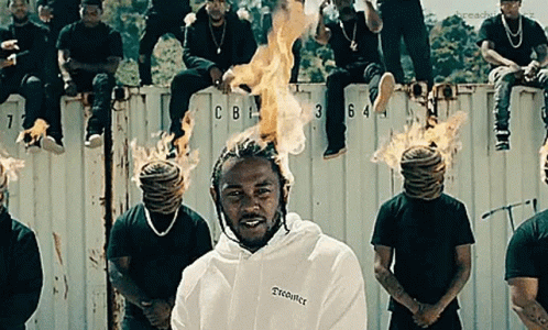 Kendrick Lamar Fire Above Head GIF