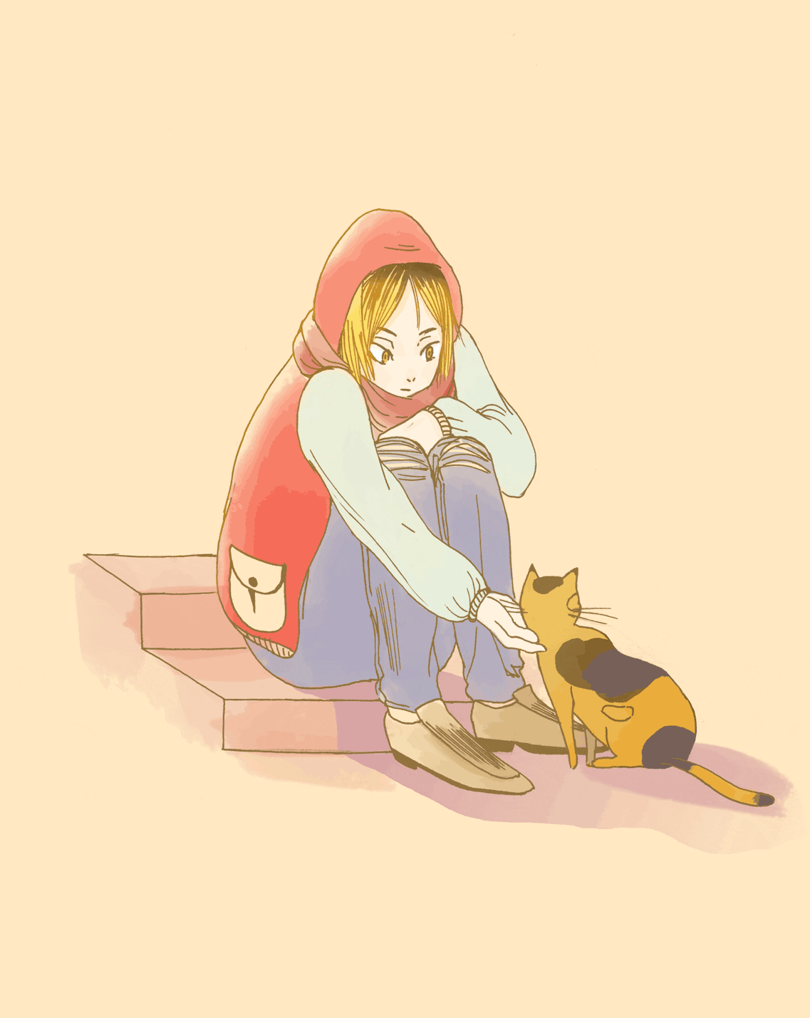 Kenma Cat Haikyuu Art GIF