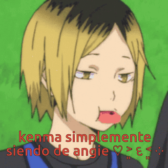 Kenma Simplemente Siendo De Angie With Red Heart In Mouth GIF
