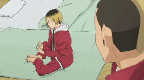 Kenma Wiggle Toes Haikyuu GIF