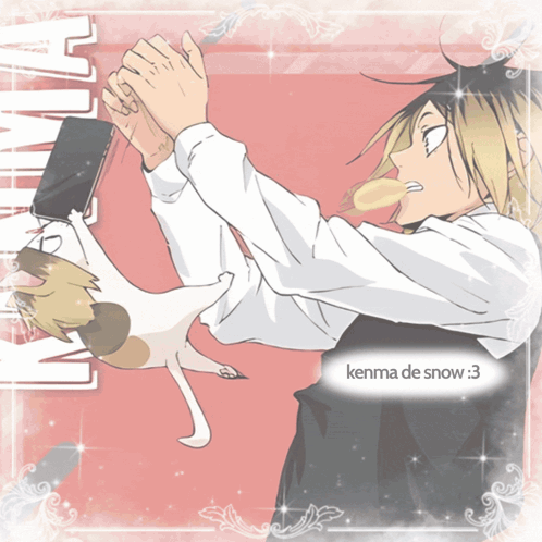 Kenma With Cat and Name