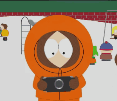 Kenny From South Park Holding Camera