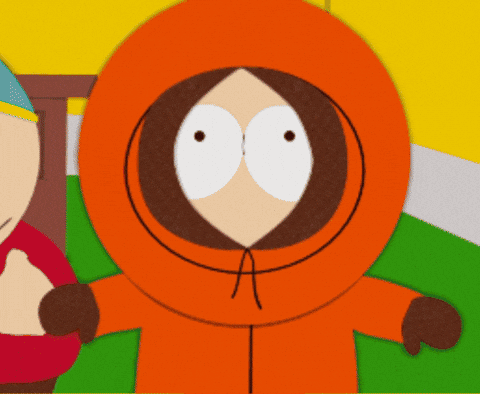 Kenny from South Park in Orange Hoodie
