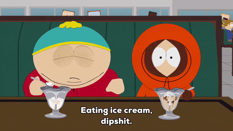 Kenny Mccormick Eric Cartman Eating Ice Cream GIF