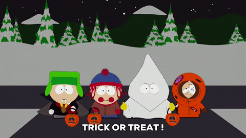 Kenny Mccormick Halloween Trick Or Treat GIF