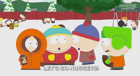 Kenny Mccormick Lets Go Nuggets Cheering GIF
