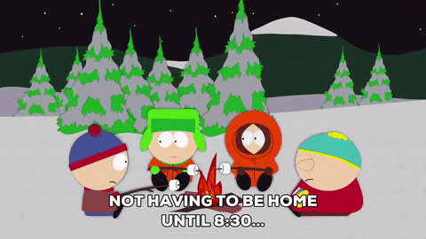 Kenny Mccormick Roasting Marshmallow Camp Fire GIF