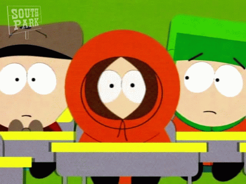 Kenny Mccormick Shaking Head South Park GIF