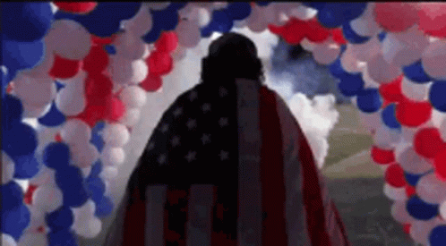 Kenny Powers Flag Cape GIF