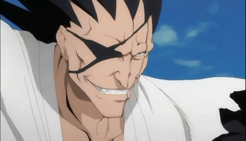 Kenpachi Bleach Grinning GIF