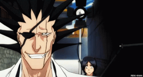Kenpachi Bleach Pink Hair Girl GIF