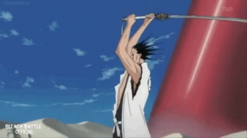 Kenpachi Strong Hit GIF