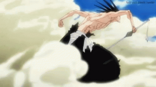 Kenpachi Sword Down GIF