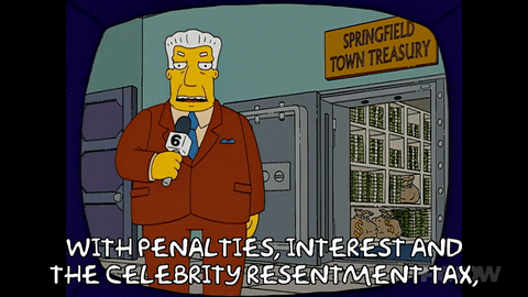 Kent Brockman News About Penalties GIF