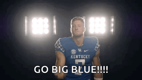 Kentucky Football Player Saying Go Big Blue