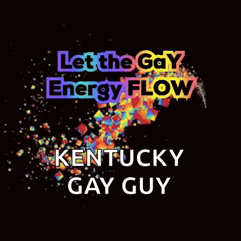 Kentucky Gay Guy Poster Colorful Background