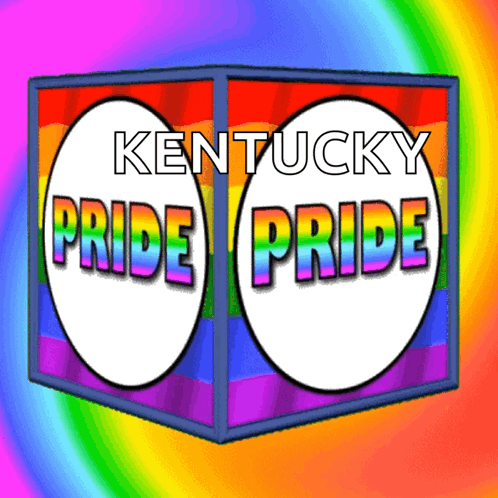 Kentucky Pride on Colorful Background